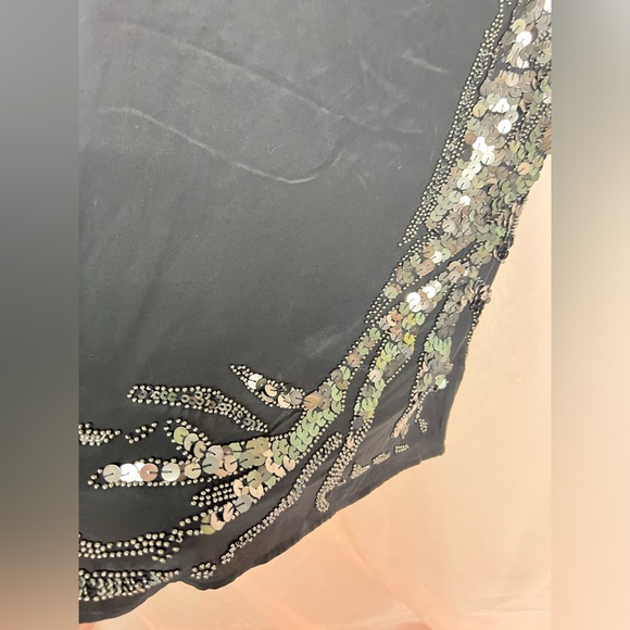 NWT Sheri Bodell silk sequined strapless dress - Picture 5 of 10